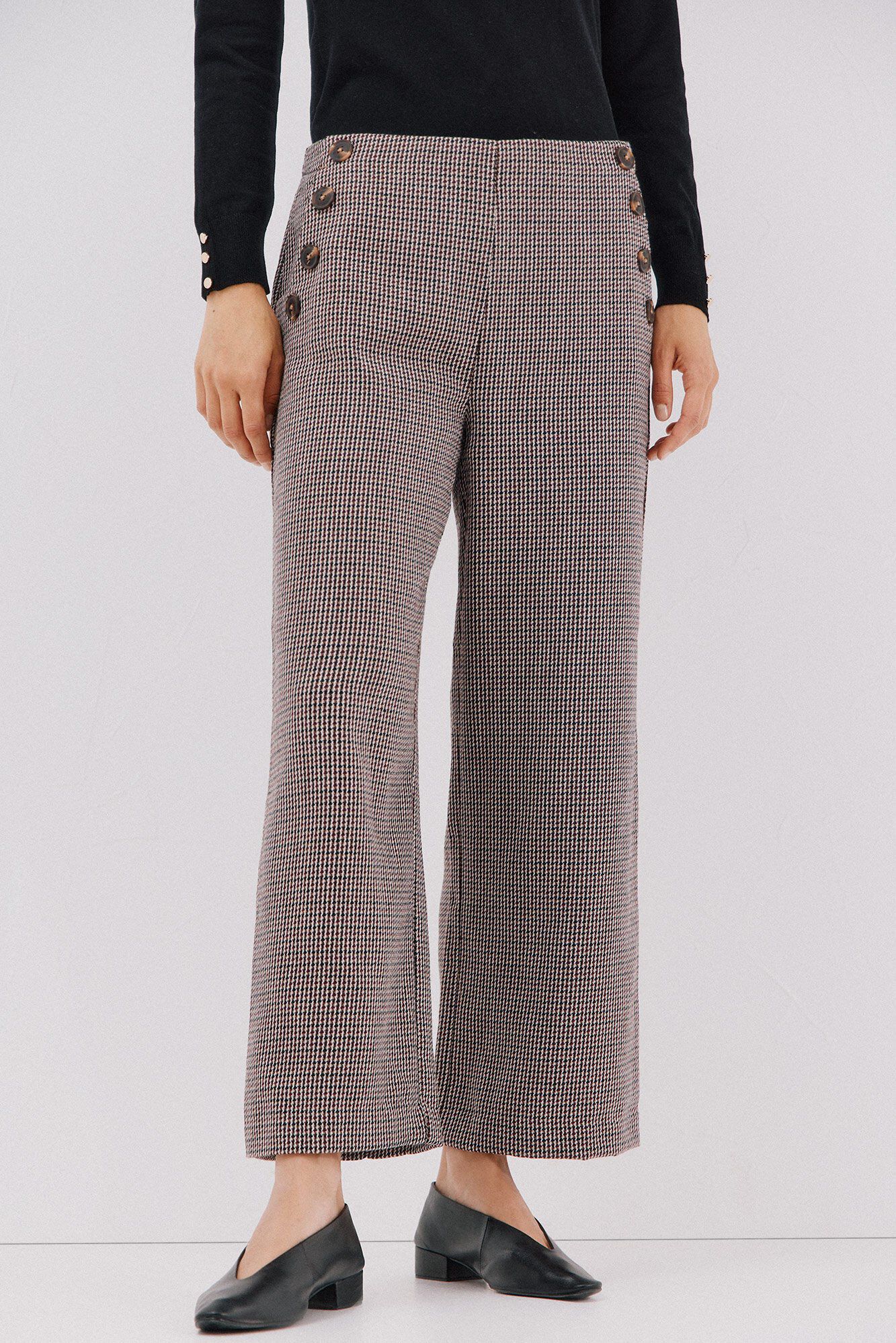 Cortefiel Women's cropped and wide-leg pants