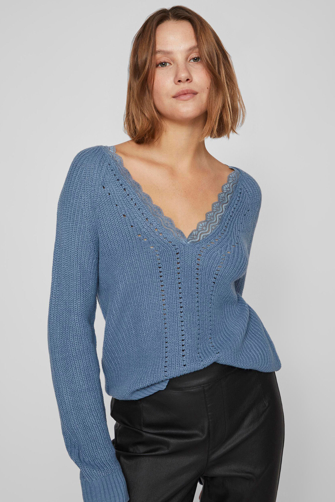 Lace trim jumper shop