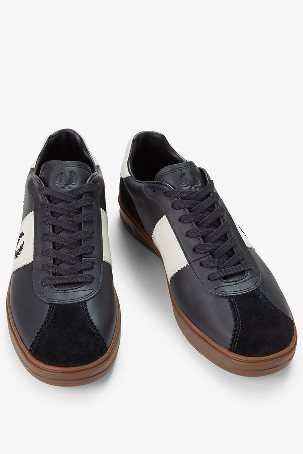 Fred Perry Tênis de pele B4 Preto