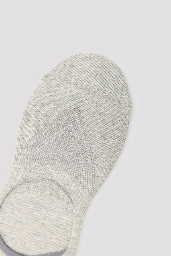 Cortefiel No-show socks with COOLMAX&reg; Grey