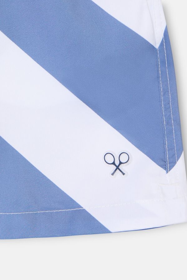 Silbon Fato de banho &agrave;s riscas Azul