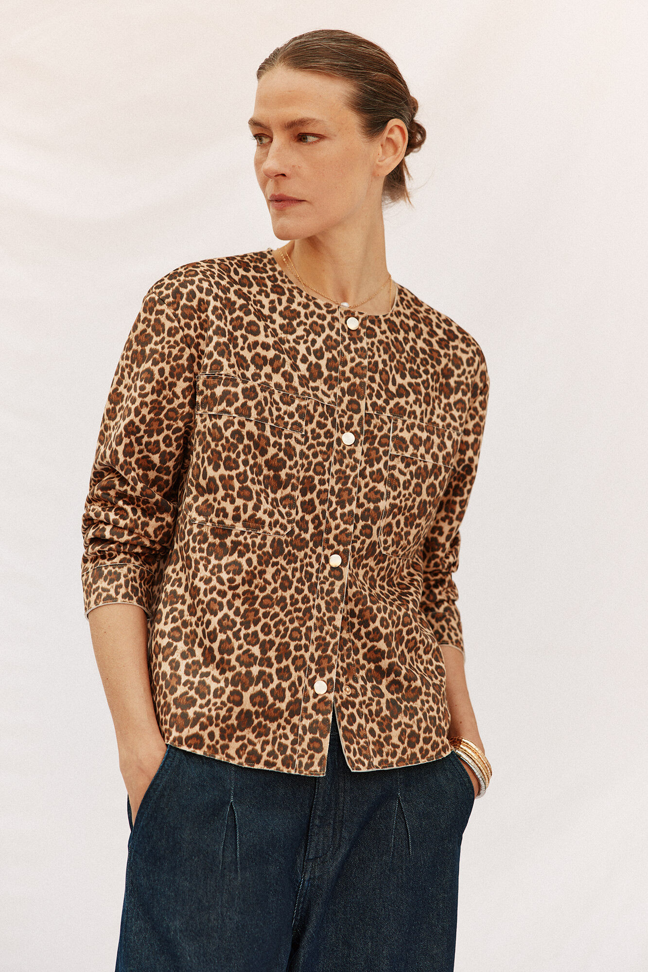 Cortefiel Faux leather jacket