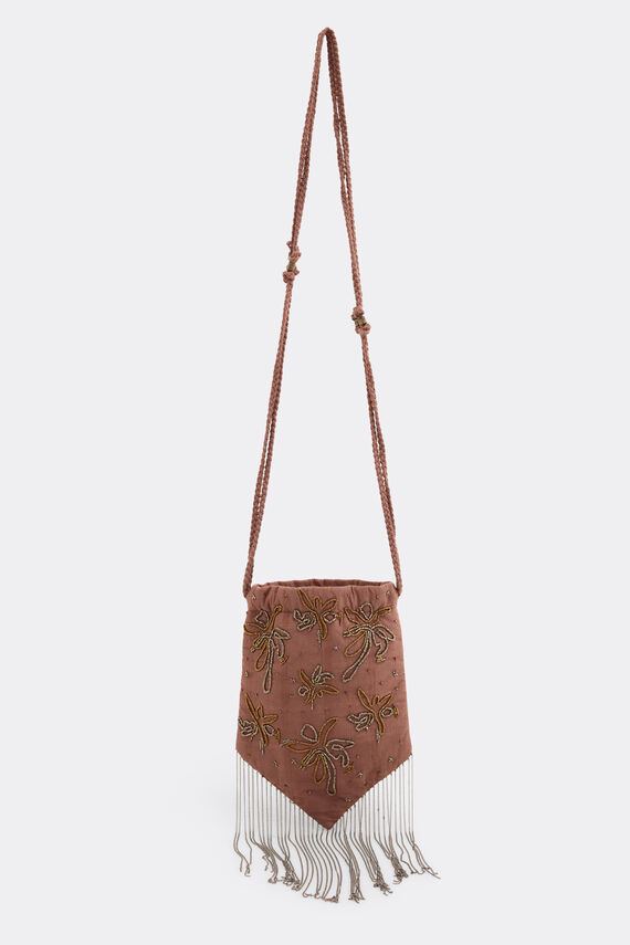 Bolso saco estampado floral