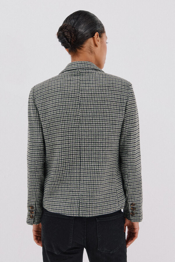Cortefiel Blazer curto Verde