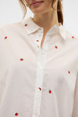 Vero Moda Camisa básica com bordado Branco