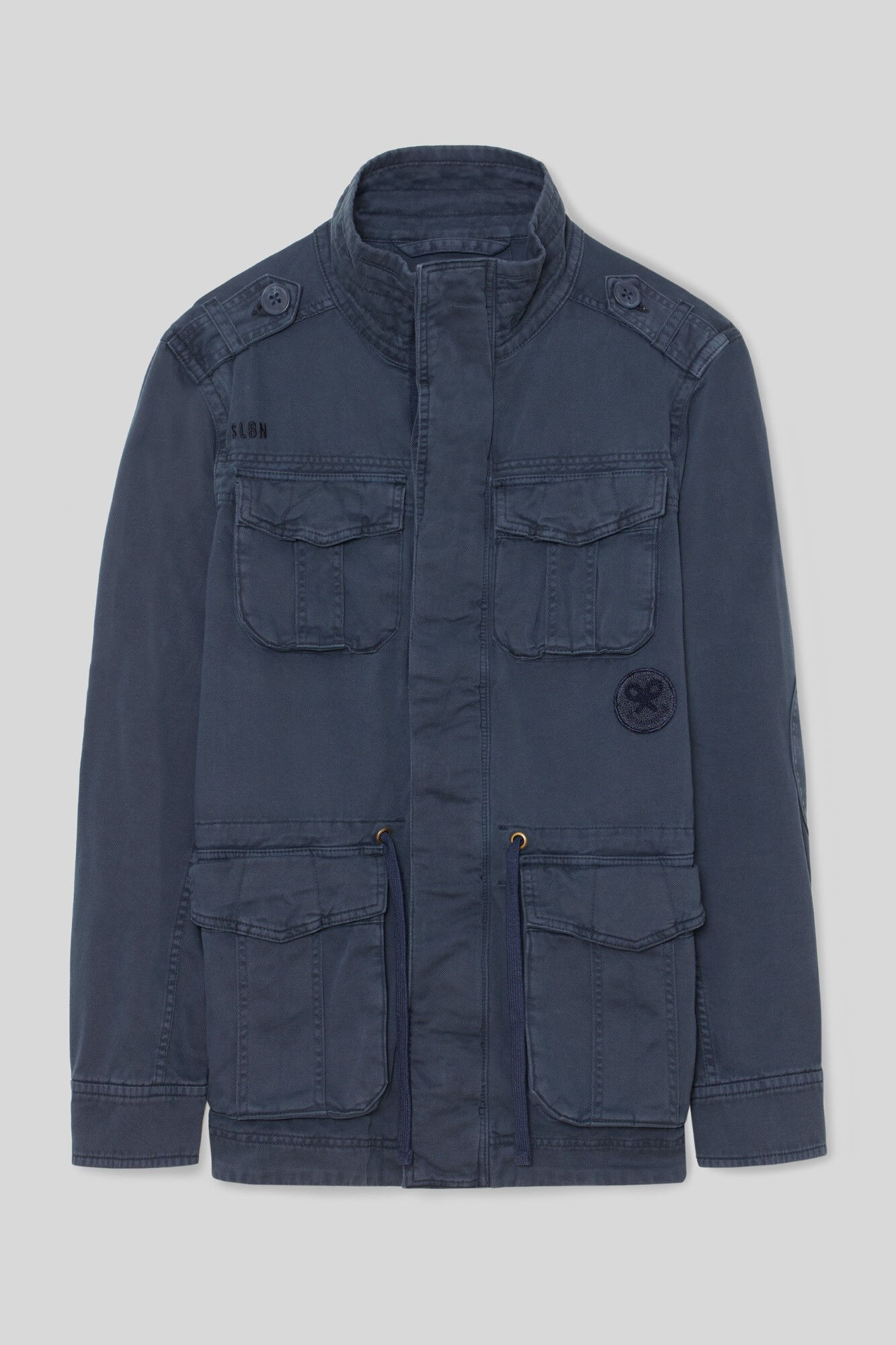 Blue military jacket Men s jackets gilets and waistcoats