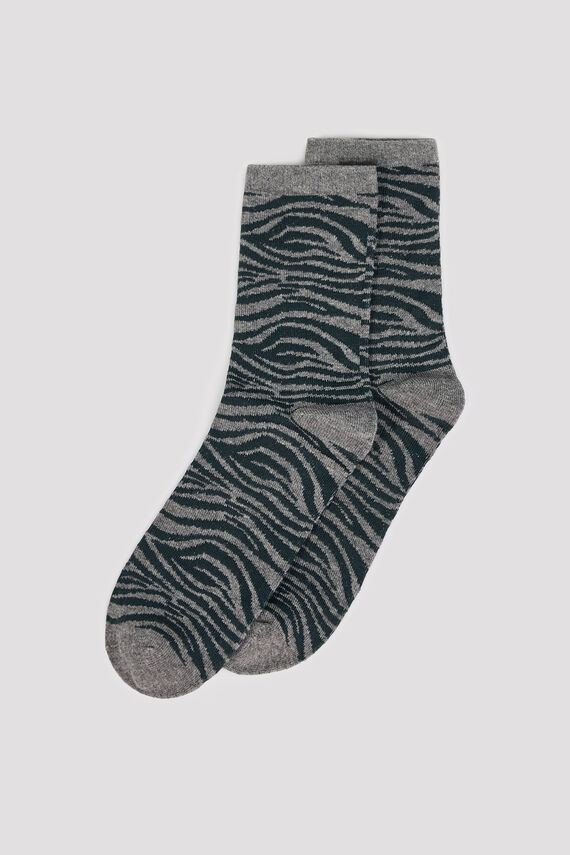 Calcetines largos cebra