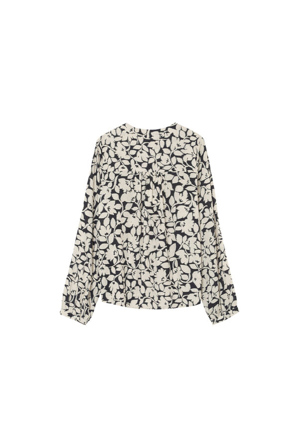 Grace & Mila Blusa con corte regular de mangas largas Negro