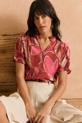 Pol&iacute;n Et Moi Blusa com bot&otilde;es Casilda Subiu