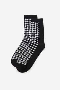 Cortefiel Long eco-friendly socks Black