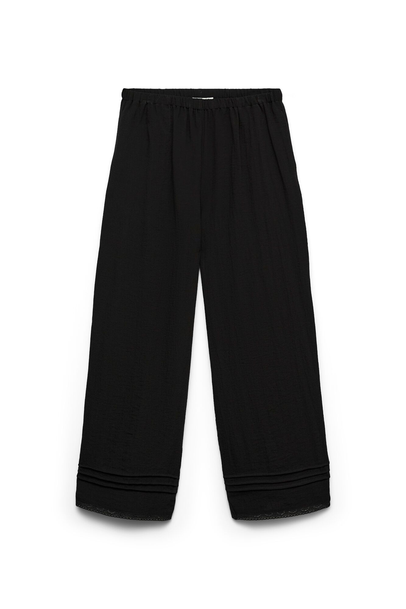 Vero Moda Pantal&oacute;n ancho con cintura el&aacute;stica