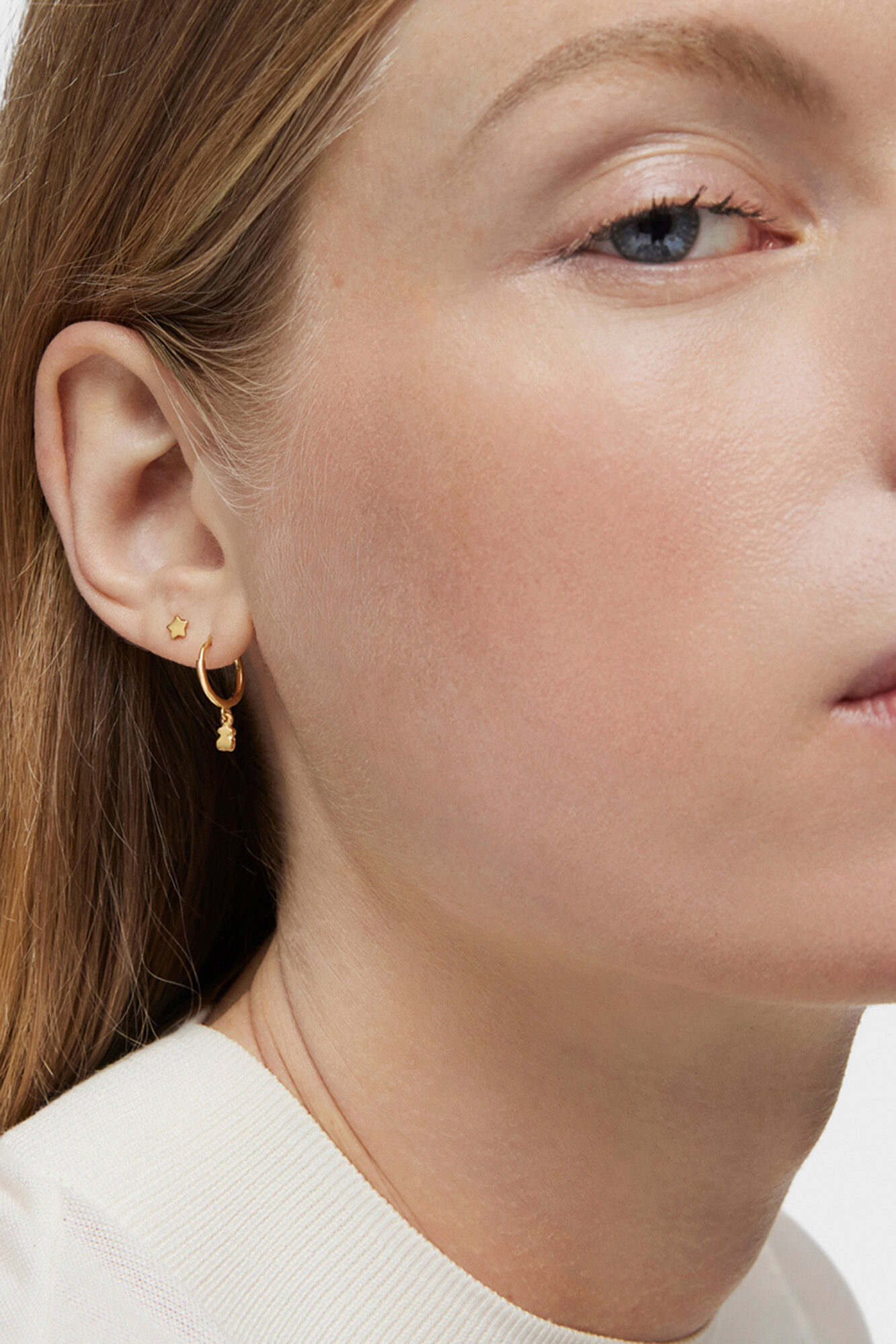 Tous Pendientes con ba&ntilde;o de oro 18 kt sobre plata Cool Joy