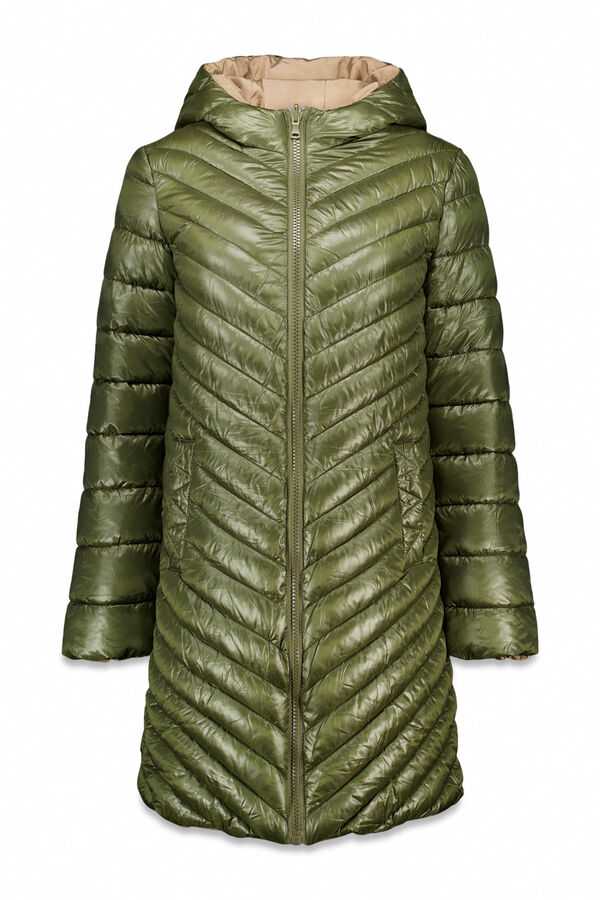 Cortefiel Reversible thermolite® anorak Green