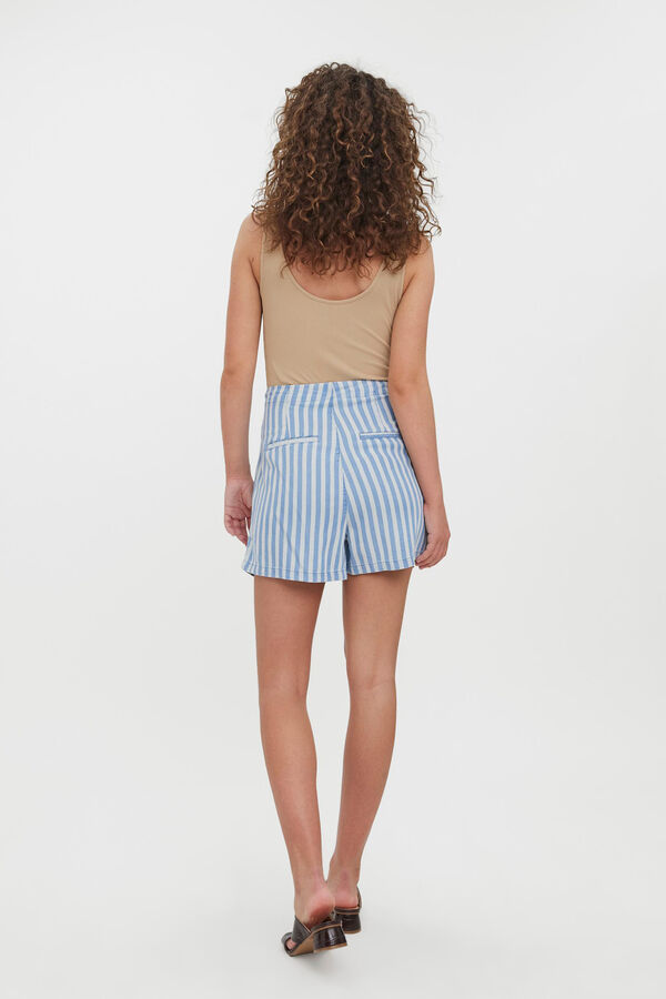 Cortefiel Shorts with belt Blue
