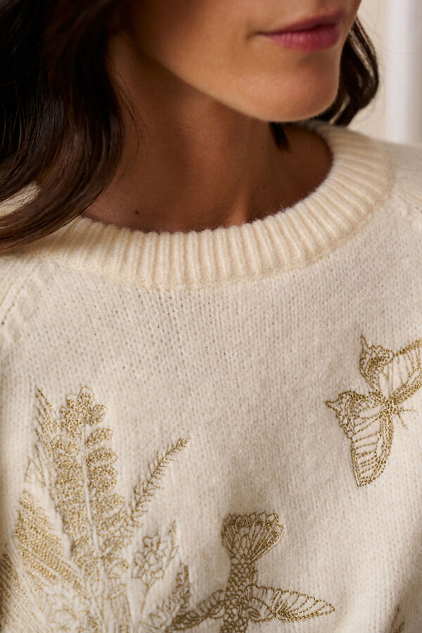 Polín Et Moi Detalhes da camisola Cris Ecru