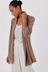 Cortefiel Shawl collar jacket Beige