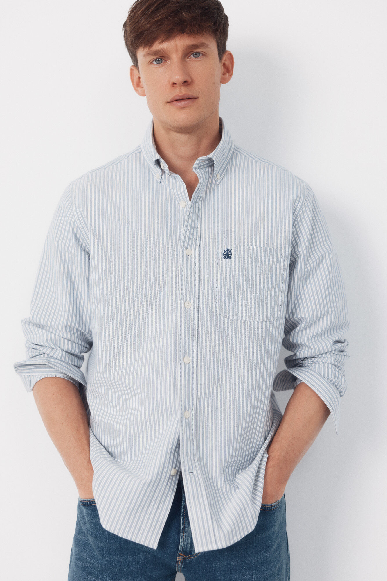 Cortefiel Camisa oxford riscas