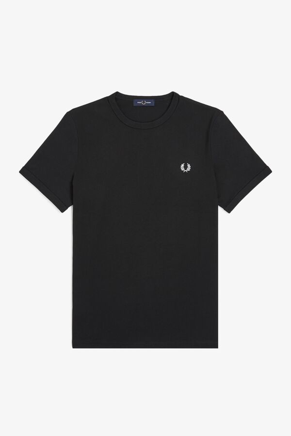 Fred Perry Plain short sleeve T-shirt Black