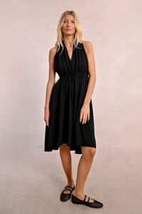 Molly Bracken Vestido curto com decote halter