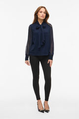 Vila Blusa de manga comprida Azul