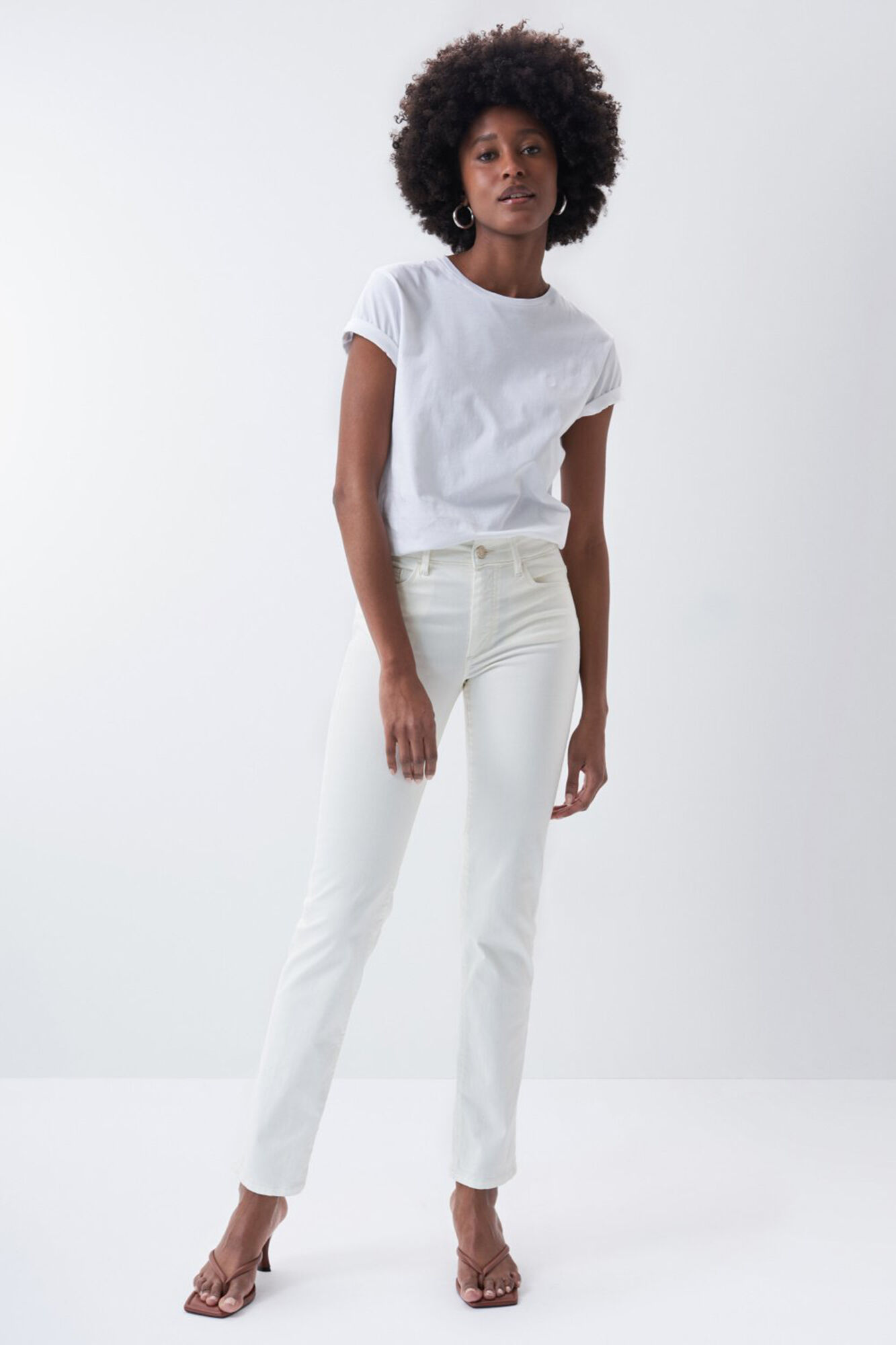 Destiny ecru slim push up jeans Women s jeans Cortefiel