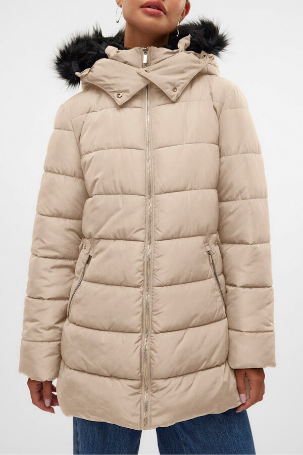 Vero Moda Casaco midi sobretudo  Castanho