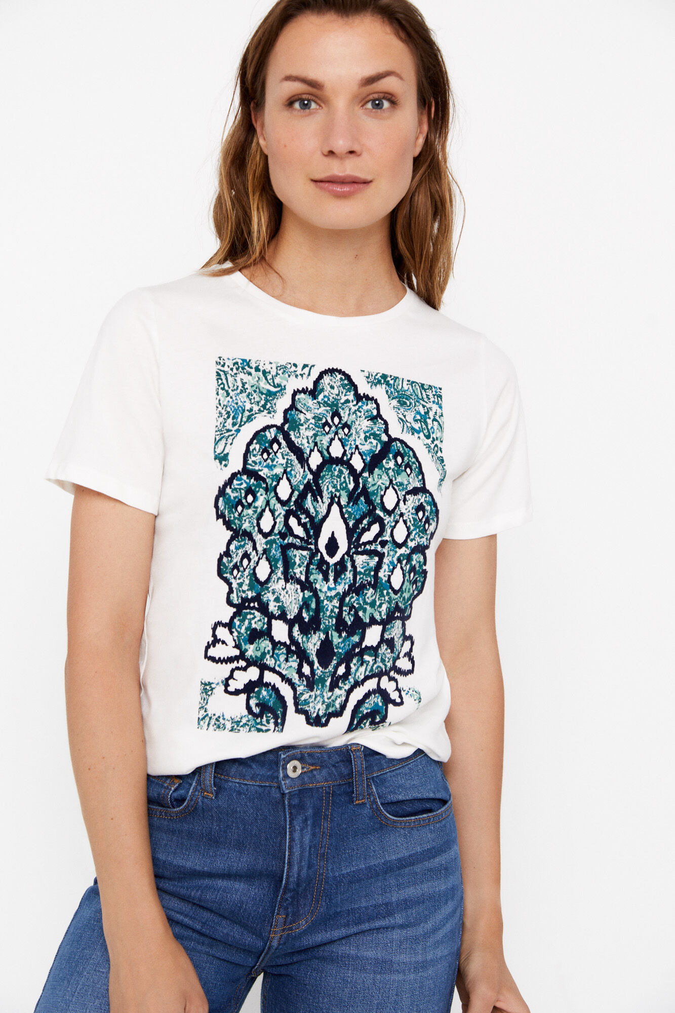 Camiseta estampada algod n