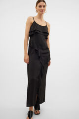 Vero Moda Vestido midi fluido Preto