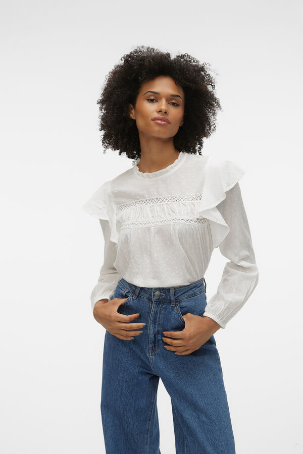 Vero Moda Blusa plumeti com top Branco