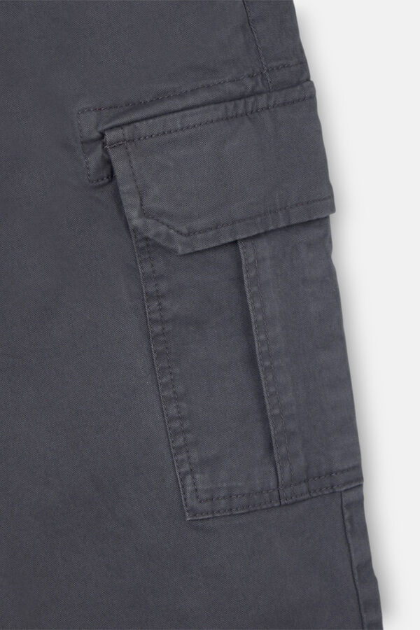 Silbon Calça cargo casual Cinzento