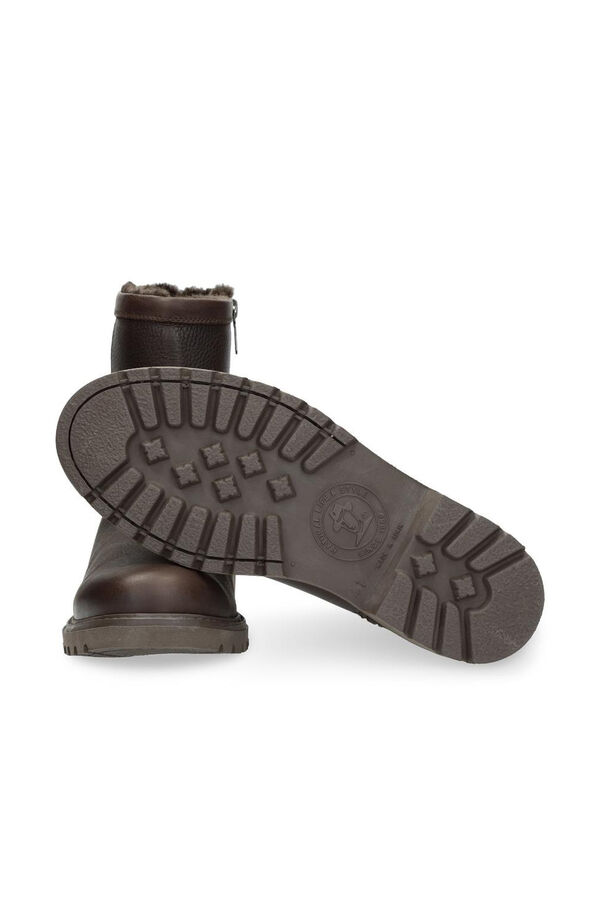 Panama Jack Bota de pele masculina Castanho