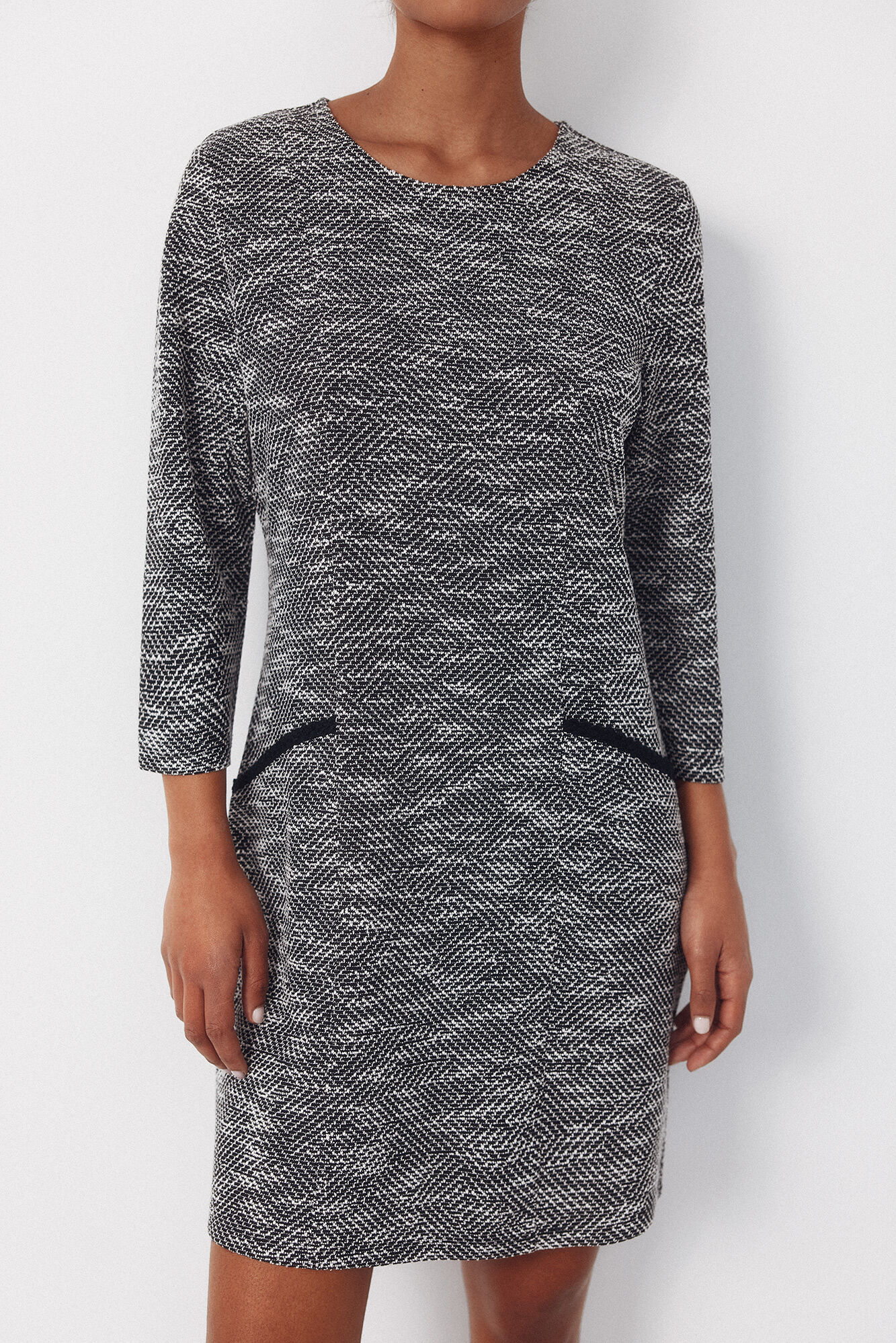 Cortefiel Vestido curto de tweed