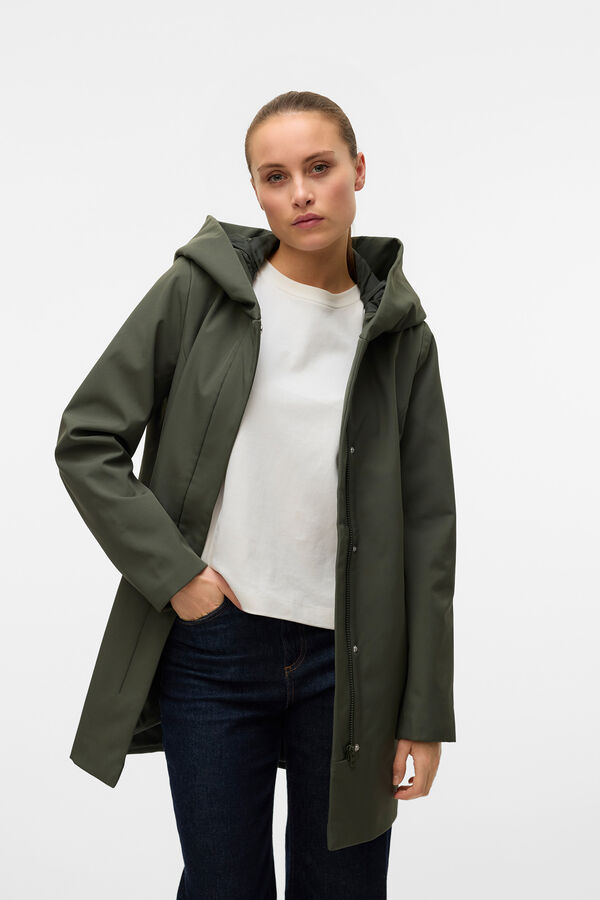 Vero Moda Parka resistente à água com capuz Cinzento