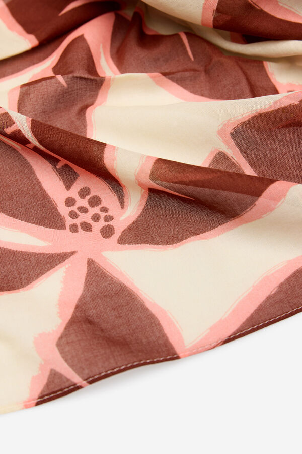 Cortefiel Pareo palmeras Estampado marr&oacute;n