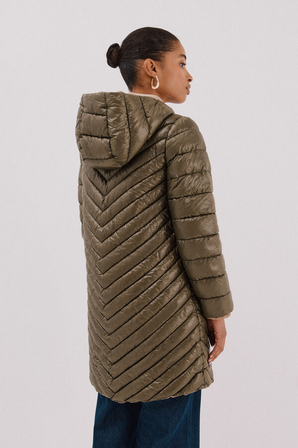 Cortefiel Reversible thermolite® anorak Green