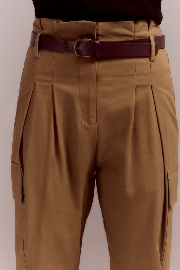 Cortefiel Cargo trousers Printed brown