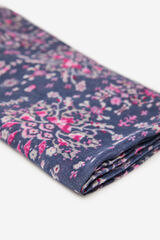 Cortefiel Floral print scarf Navy