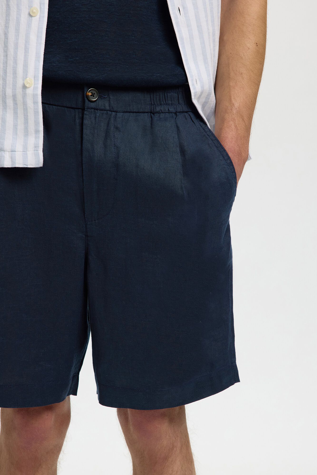 Selected Pantal&oacute;n corto de lino