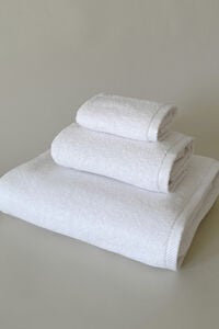 Bassols Toalla manos asana 600g/m2 zero twist blanco 50x100