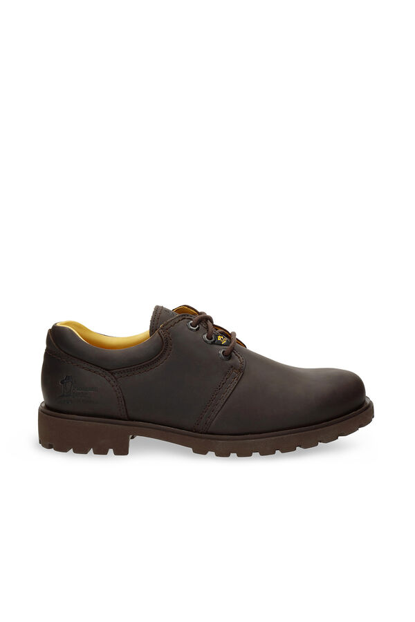 Panama Jack Sapatos de pele masculinos Castanho