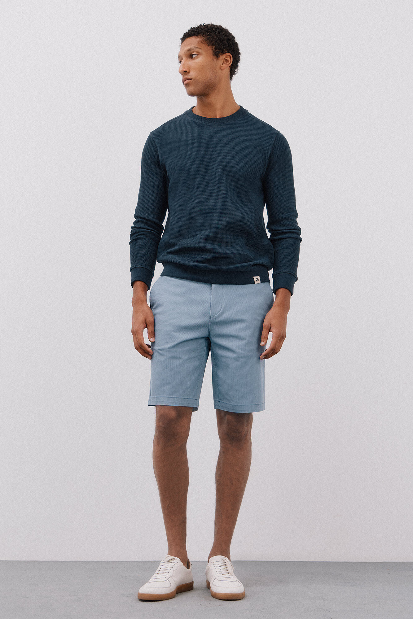 Cortefiel Printed chino bermuda shorts
