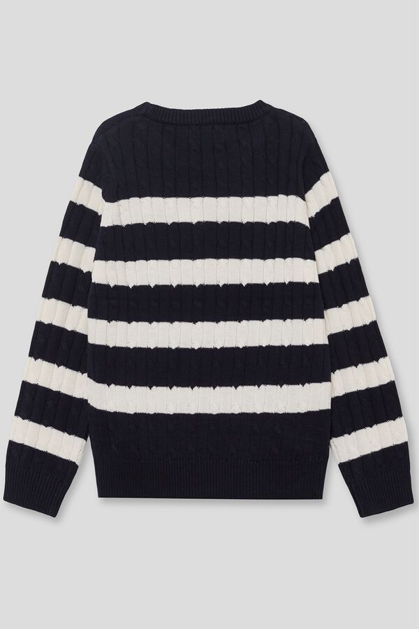 Street Monkey Striped jumper Navy