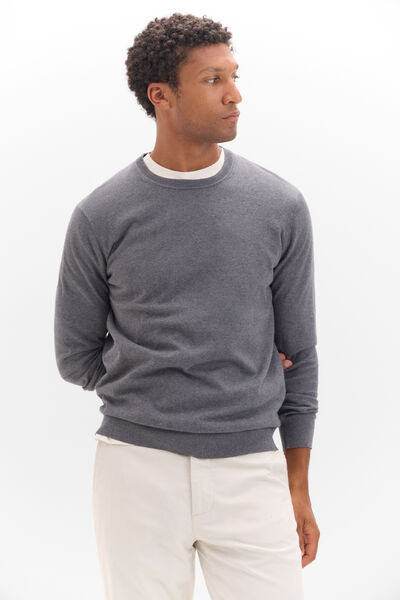 Cortefiel crew neck cashmere crew neck jersey Grey