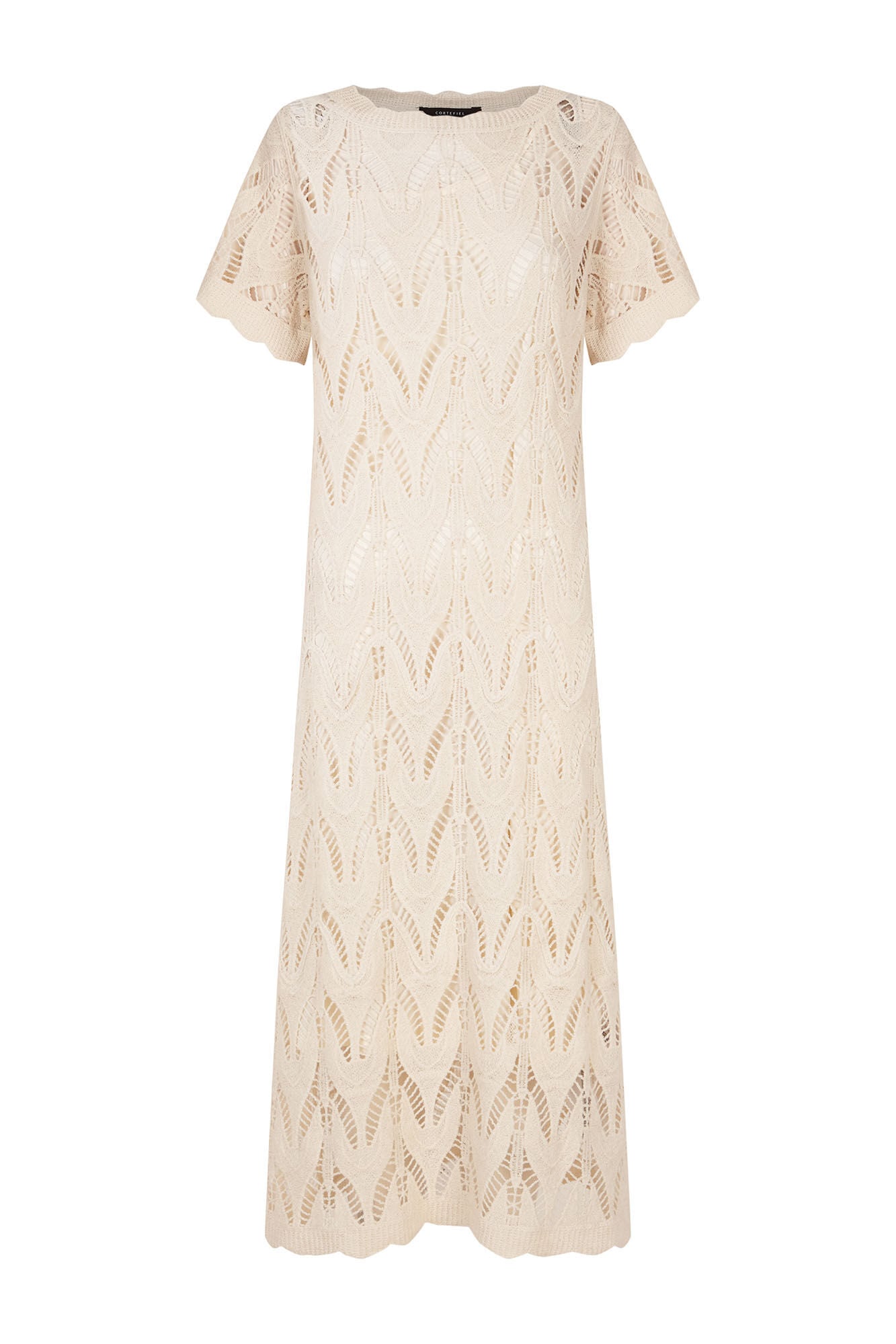 Cortefiel Long crochet dress