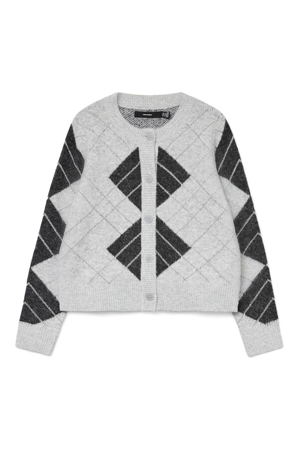 Vero Moda Cárdigan rombos Gris