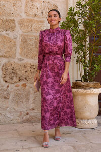 Polín Et Moi Vestido longo estampado Lena