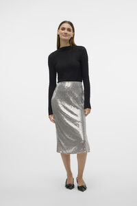 Vero Moda Falda midi de lentejuelas