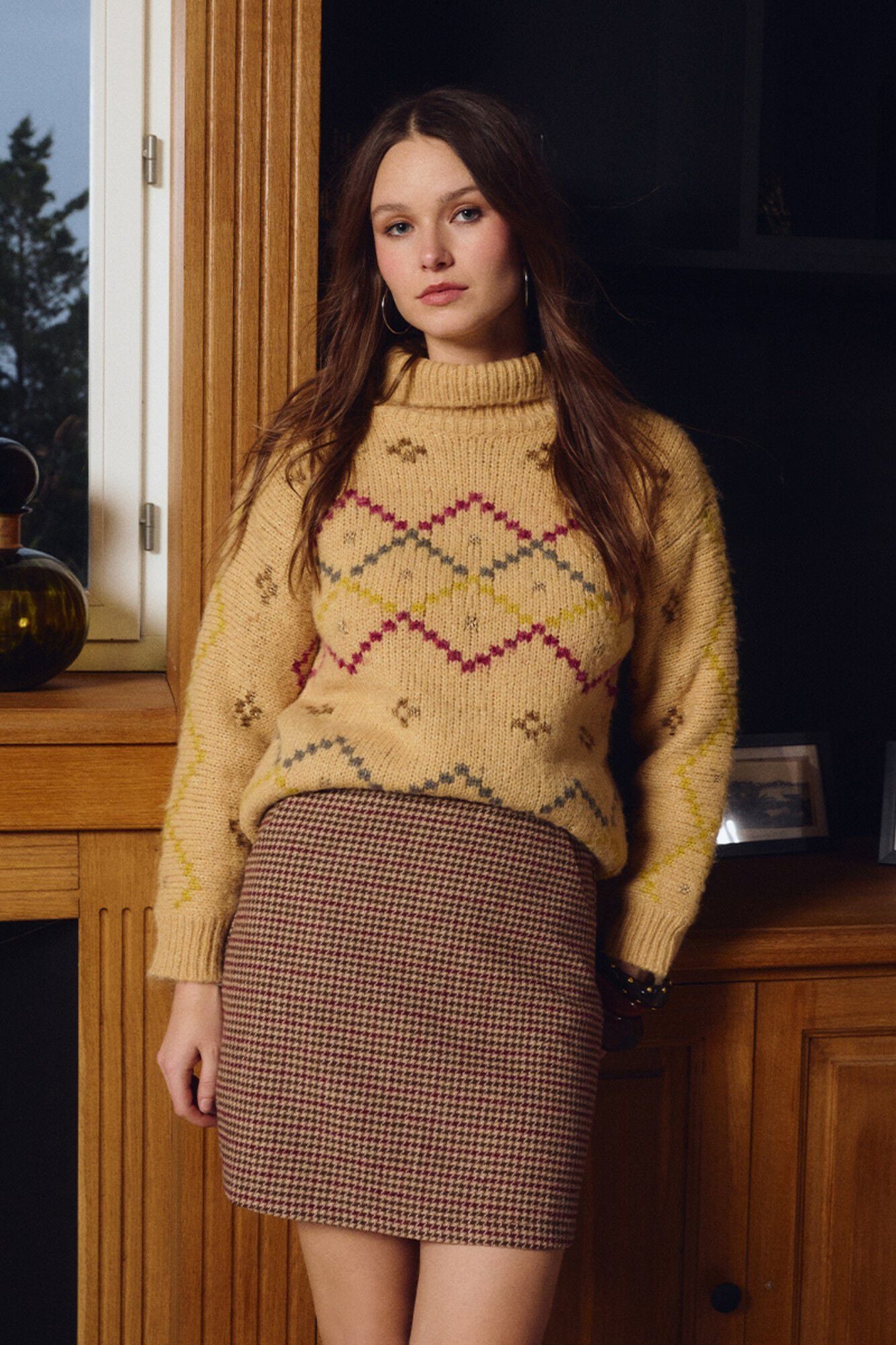 Molly Bracken Saia curta estampada