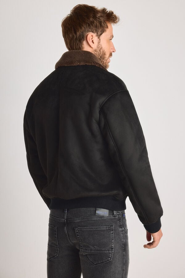 Jack & Jones Blus&atilde;o bomber 100% poli&eacute;ster Preto