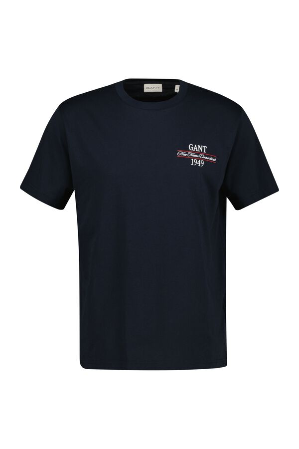 Gant Short sleeve T-shirt Black